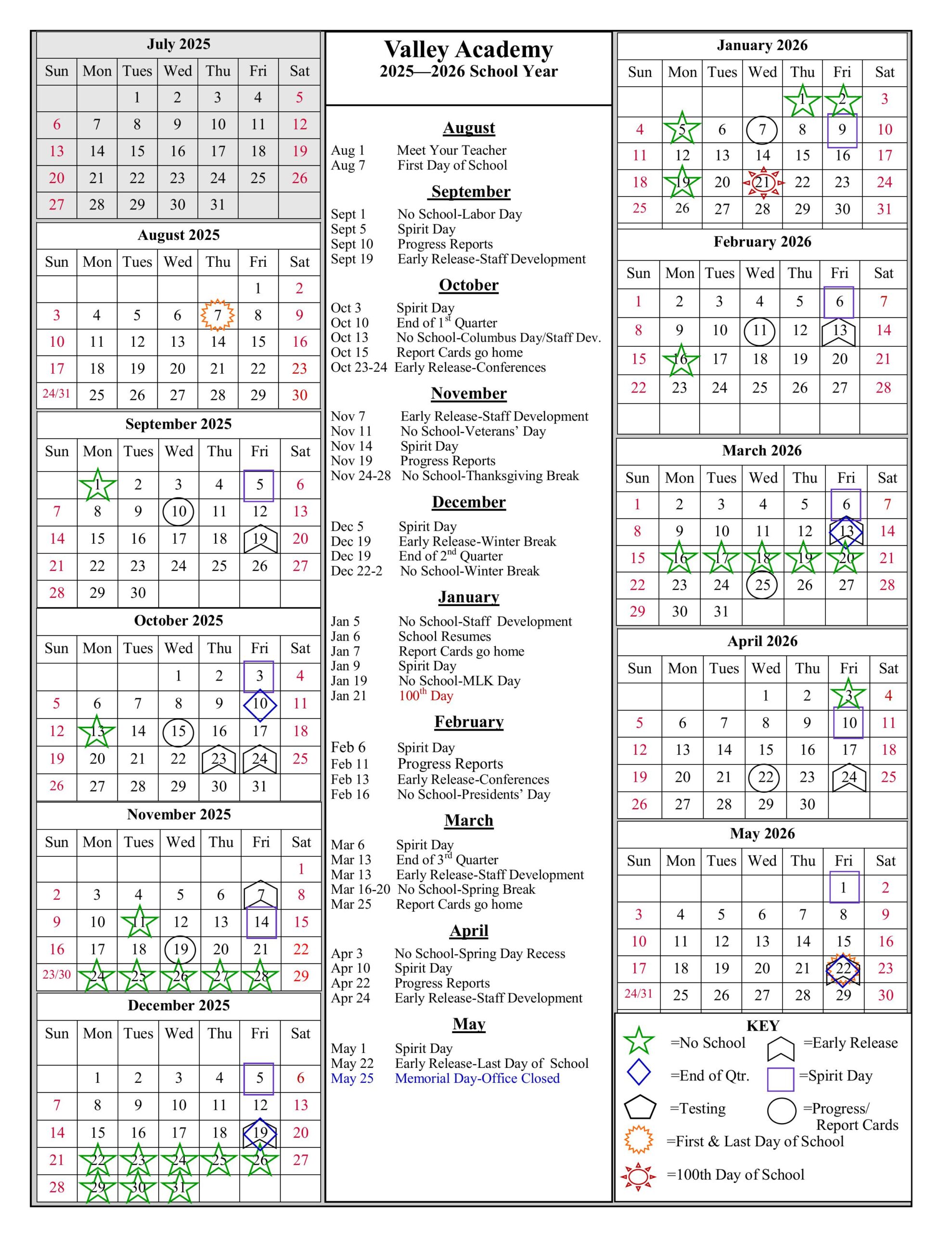 VA Calendar 2025-2026 VA one-page rev 052725